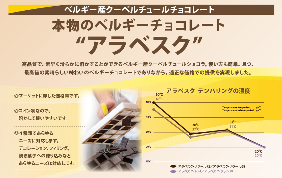 ゼーランディア社(オランダ)本物のベルギーチョコレートアラベスク